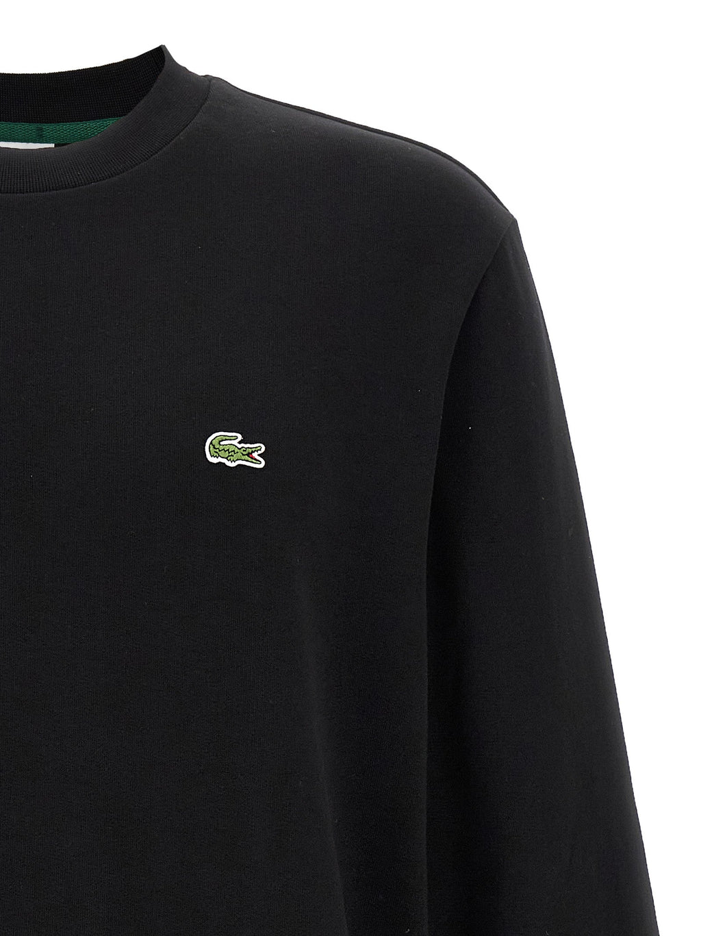 Lacoste Black Cotton Sweatshirt