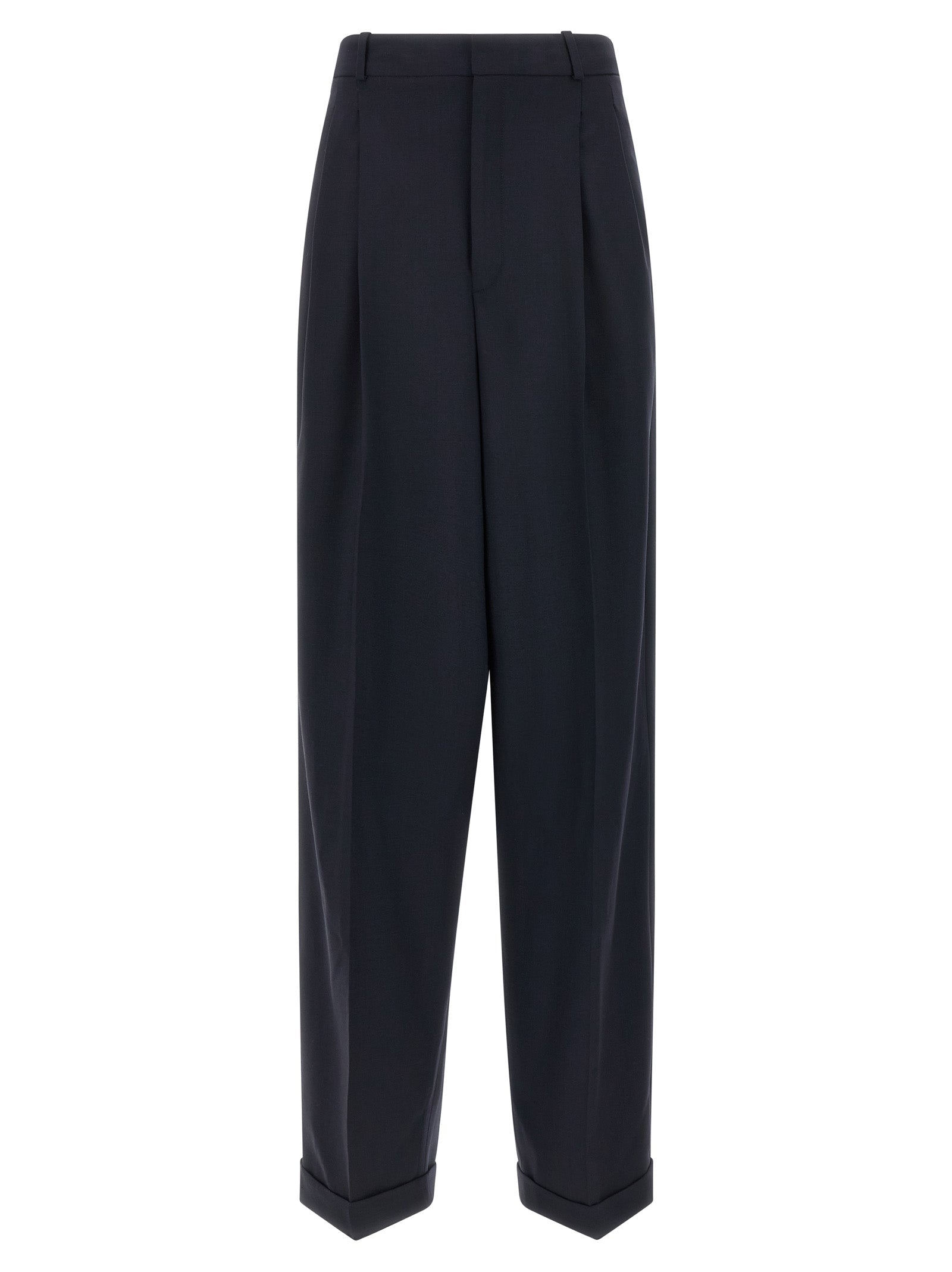 Polo Ralph Lauren Blue Wool Casual Pants