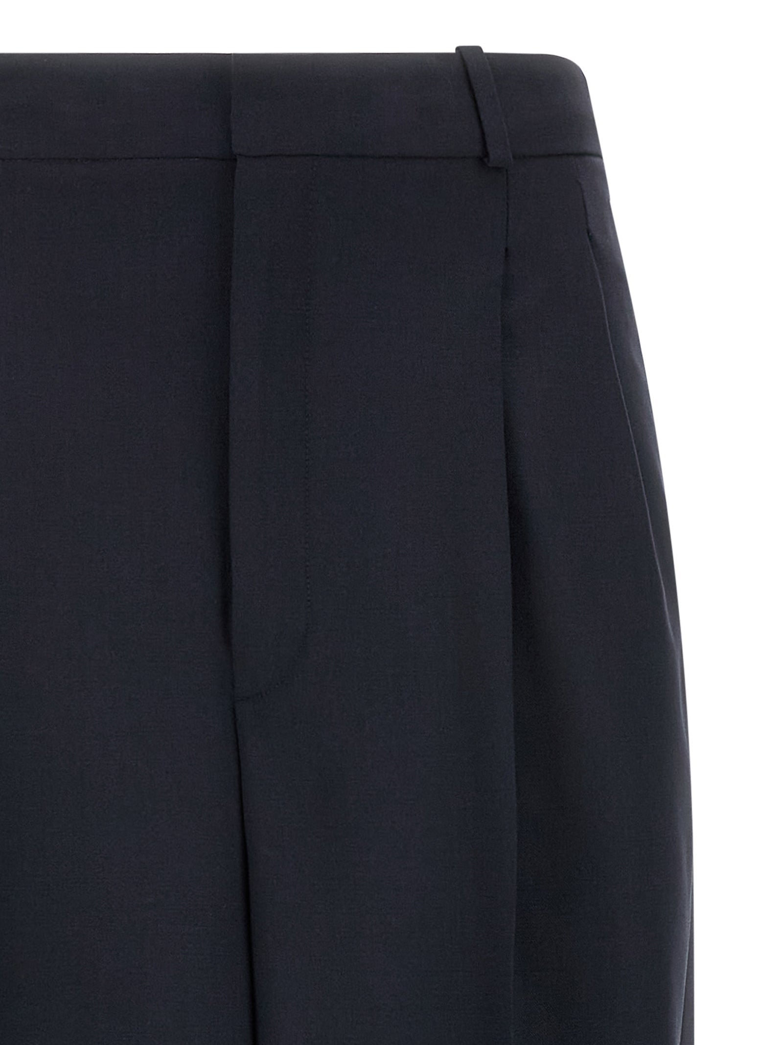 Polo Ralph Lauren Blue Wool Casual Pants