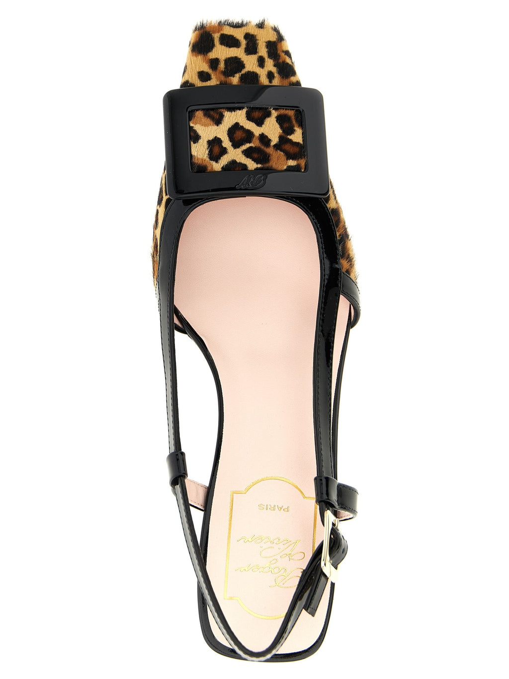 Roger Vivier Multicolor Calfskin Mid Heel Pumps