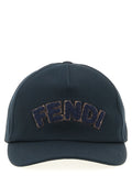 Fendi Blue Cotton Cap (Baseball Hat)