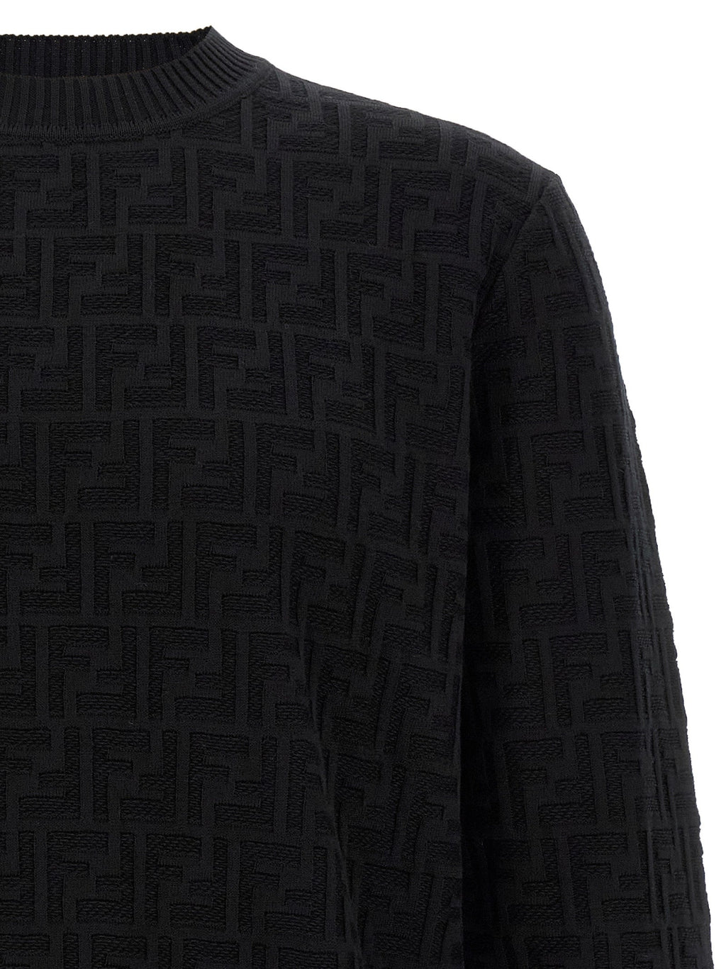 Fendi Black Cotton Cardigan