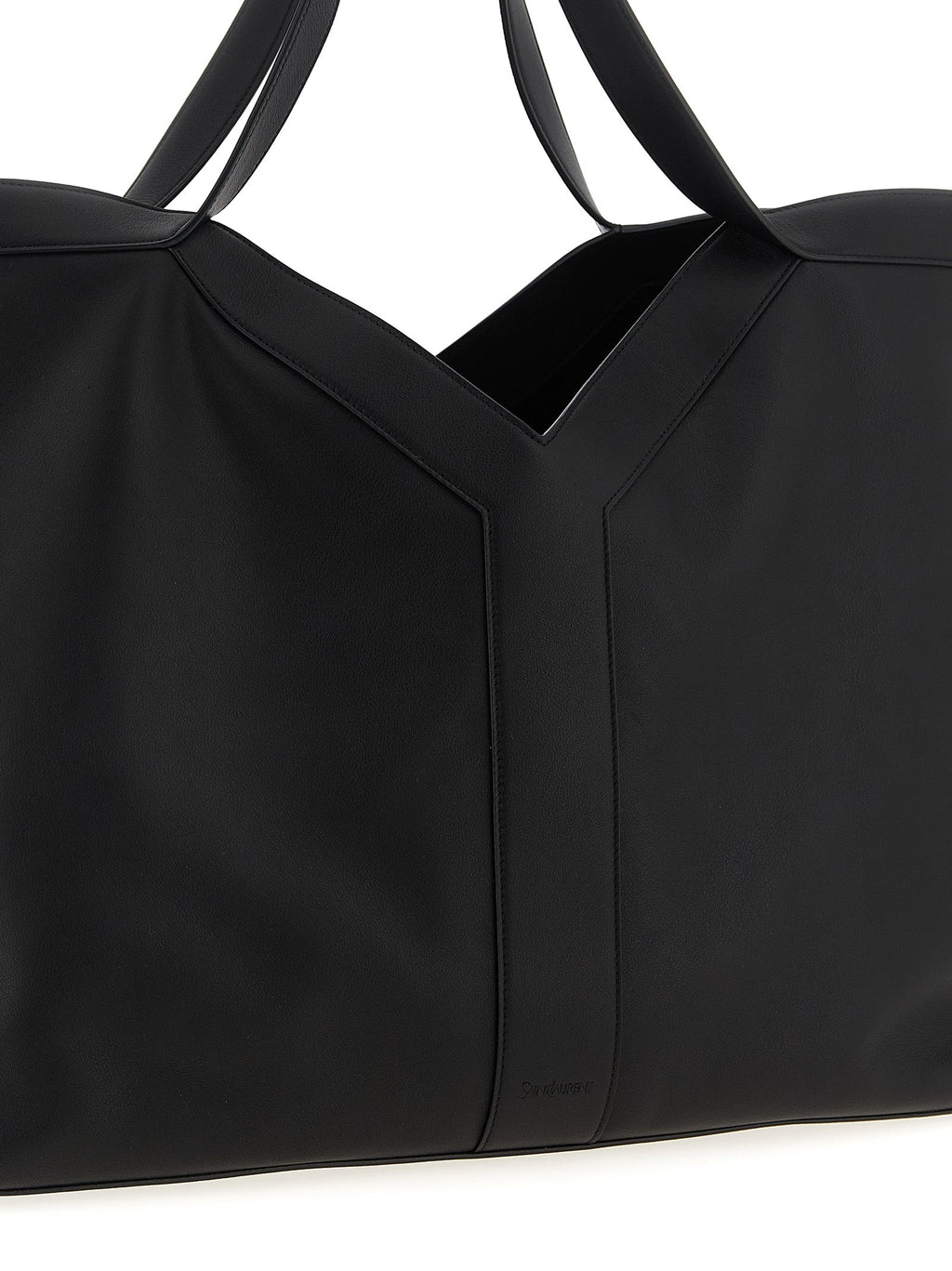 Saint Laurent Black Calfskin Tote Bag