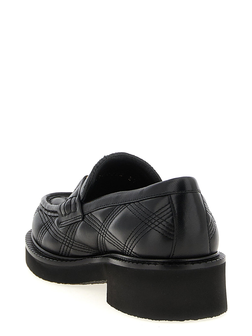 Valentino Garavani Black Lamb Leather Slip-On Loafers