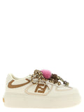 Fendi Multicolor Calfskin Platform Sneakers