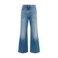 Valentino Garavani Blue Cotton Straight-Leg Jeans