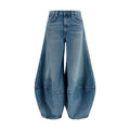 Agolde Blue Cotton Relaxed Fit Jeans