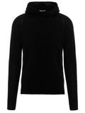 MA'RY'YA Black Virgin Wool Cardigan