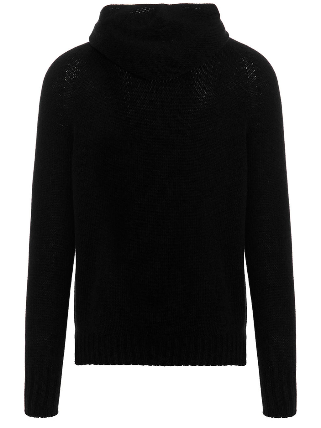 MA'RY'YA Black Virgin Wool Cardigan