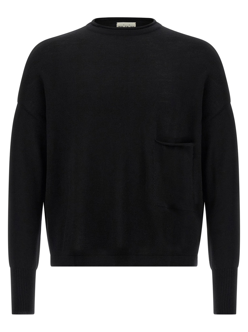 MA'RY'YA Black Virgin Wool Cardigan