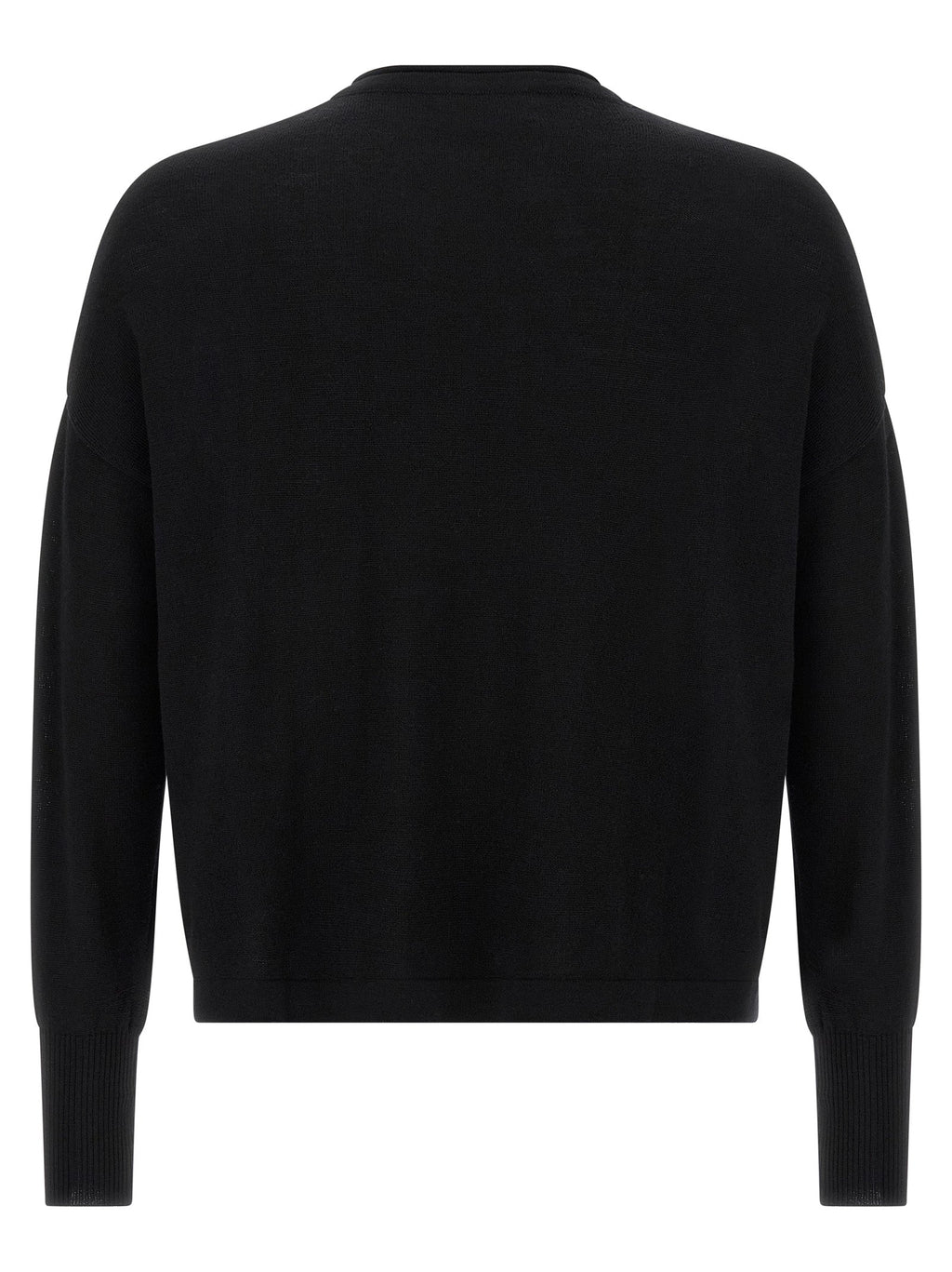MA'RY'YA Black Virgin Wool Cardigan