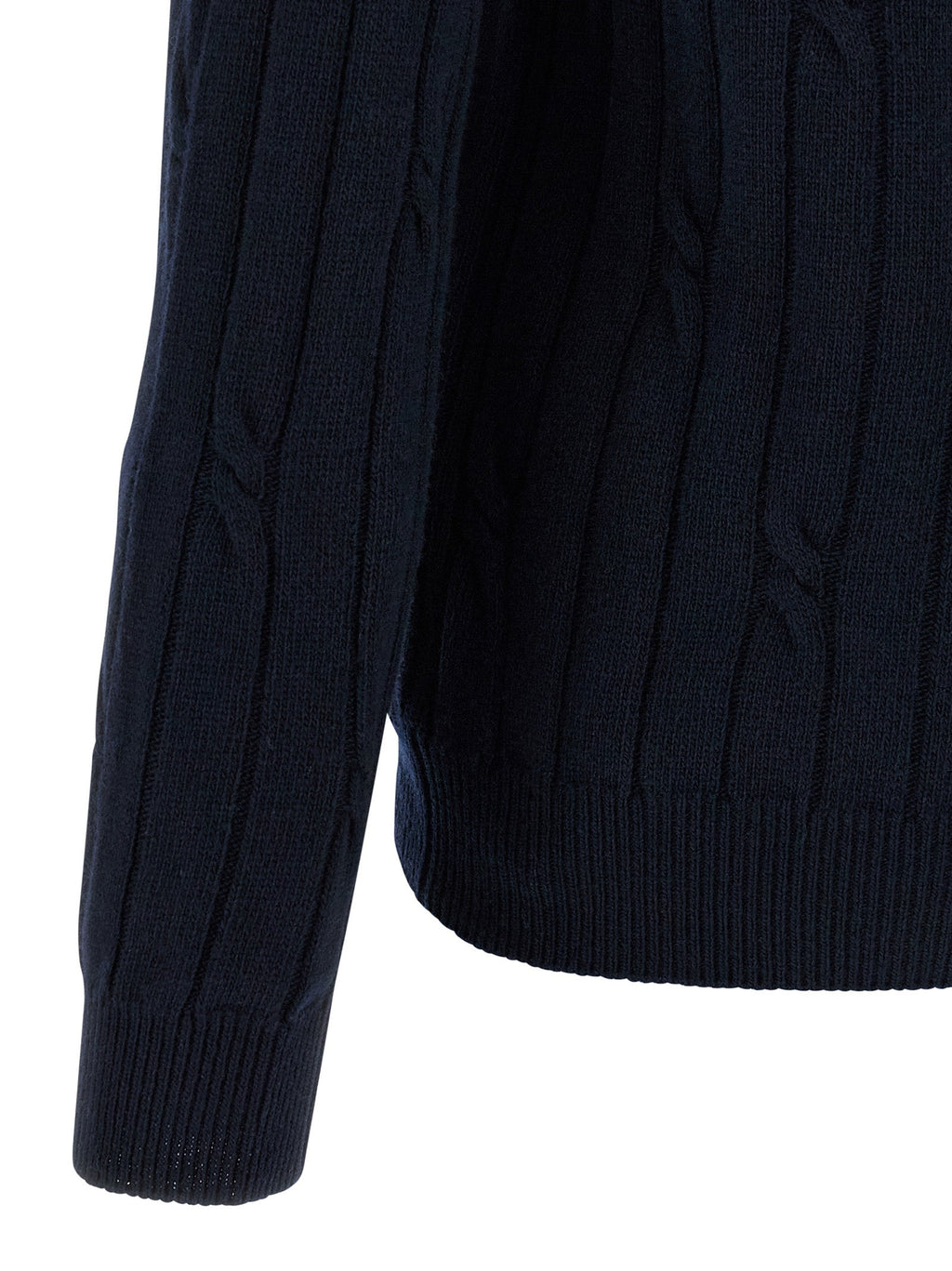 ZANONE Blue Virgin Wool Polo Shirt