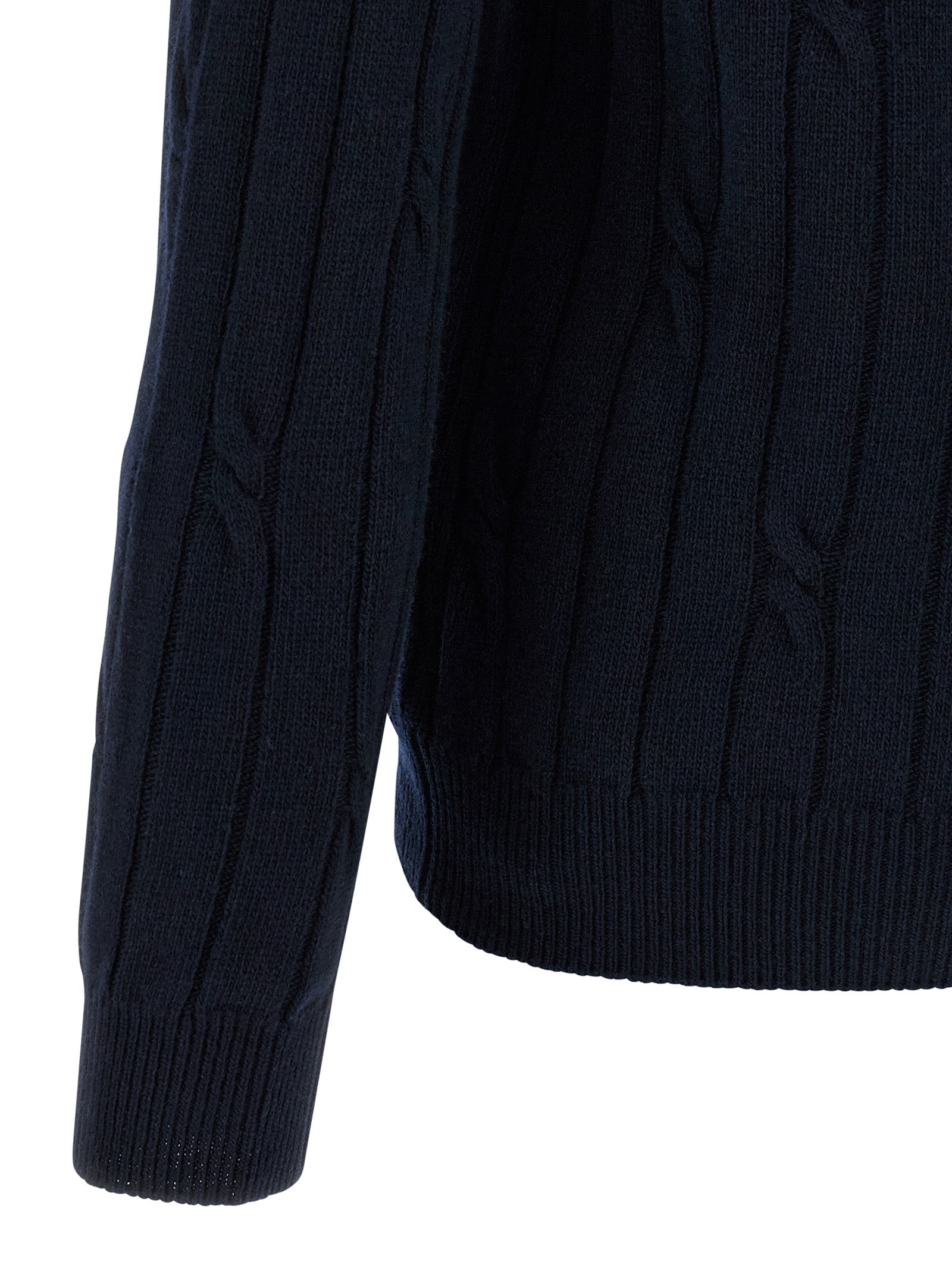 ZANONE Blue Virgin Wool Polo Shirt