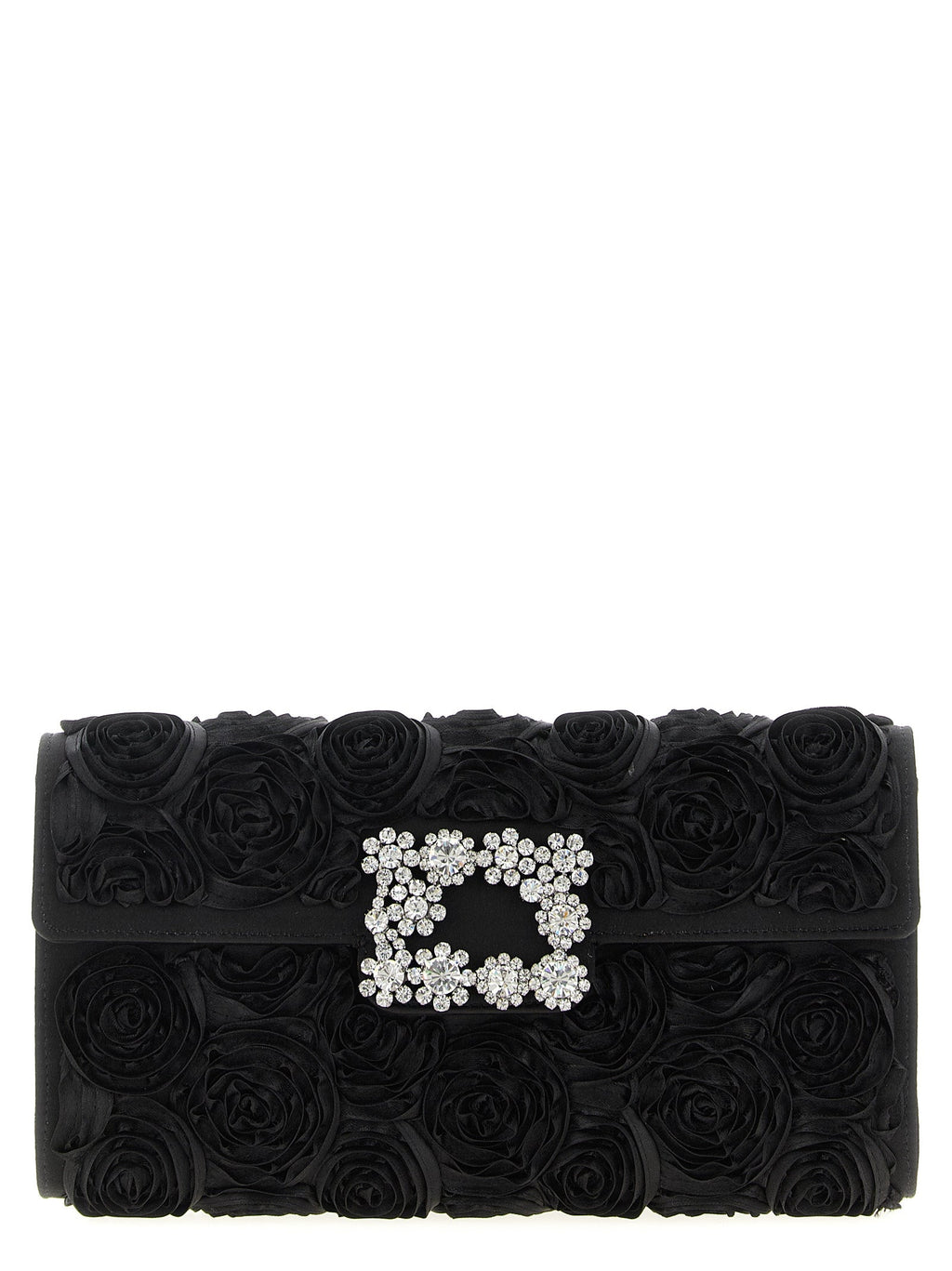 Roger Vivier Black Viscose Clutch Bag