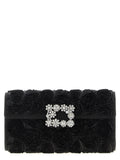 Roger Vivier Black Viscose Clutch Bag