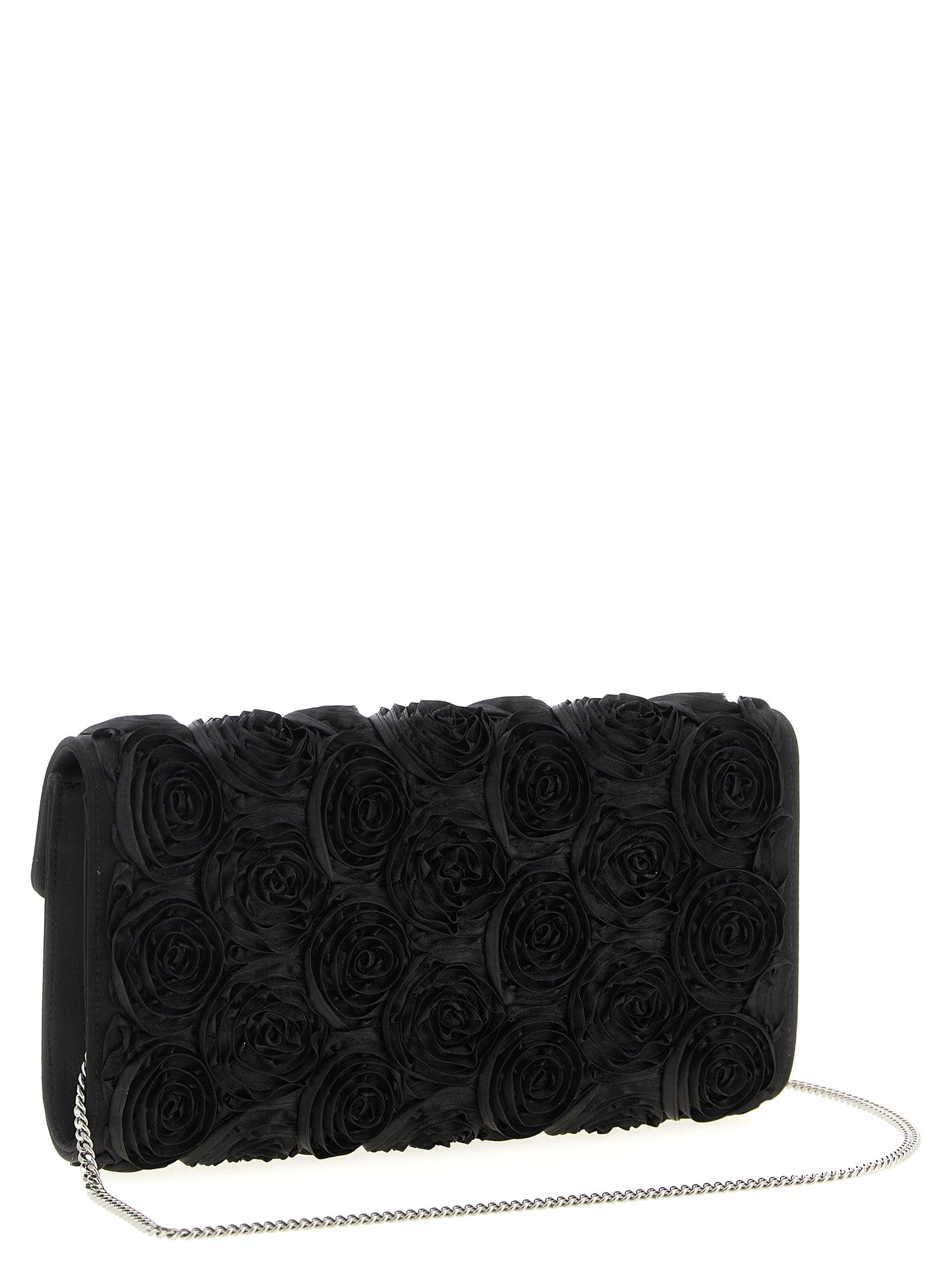 Roger Vivier Black Viscose Clutch Bag