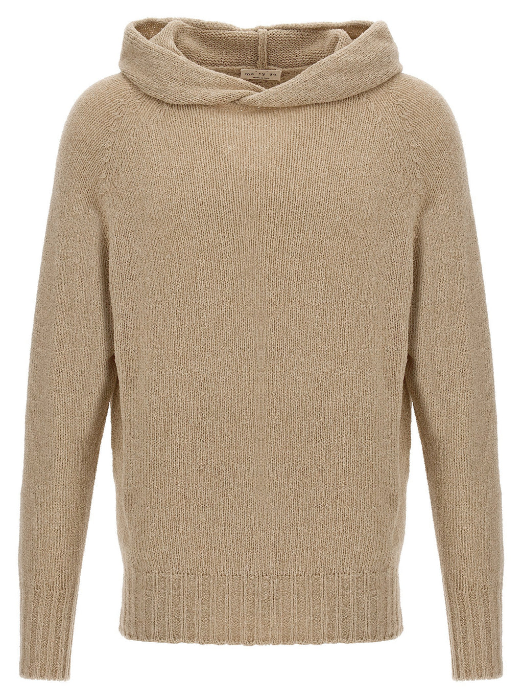 MA'RY'YA Beige Virgin Wool Cardigan
