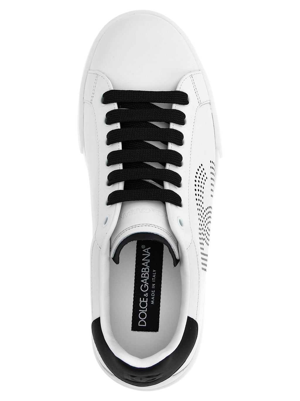 Dolce & Gabbana Bicolor Calfskin Low Top Sneakers