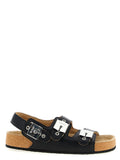 Balenciaga Black Calfskin Flat Sandals