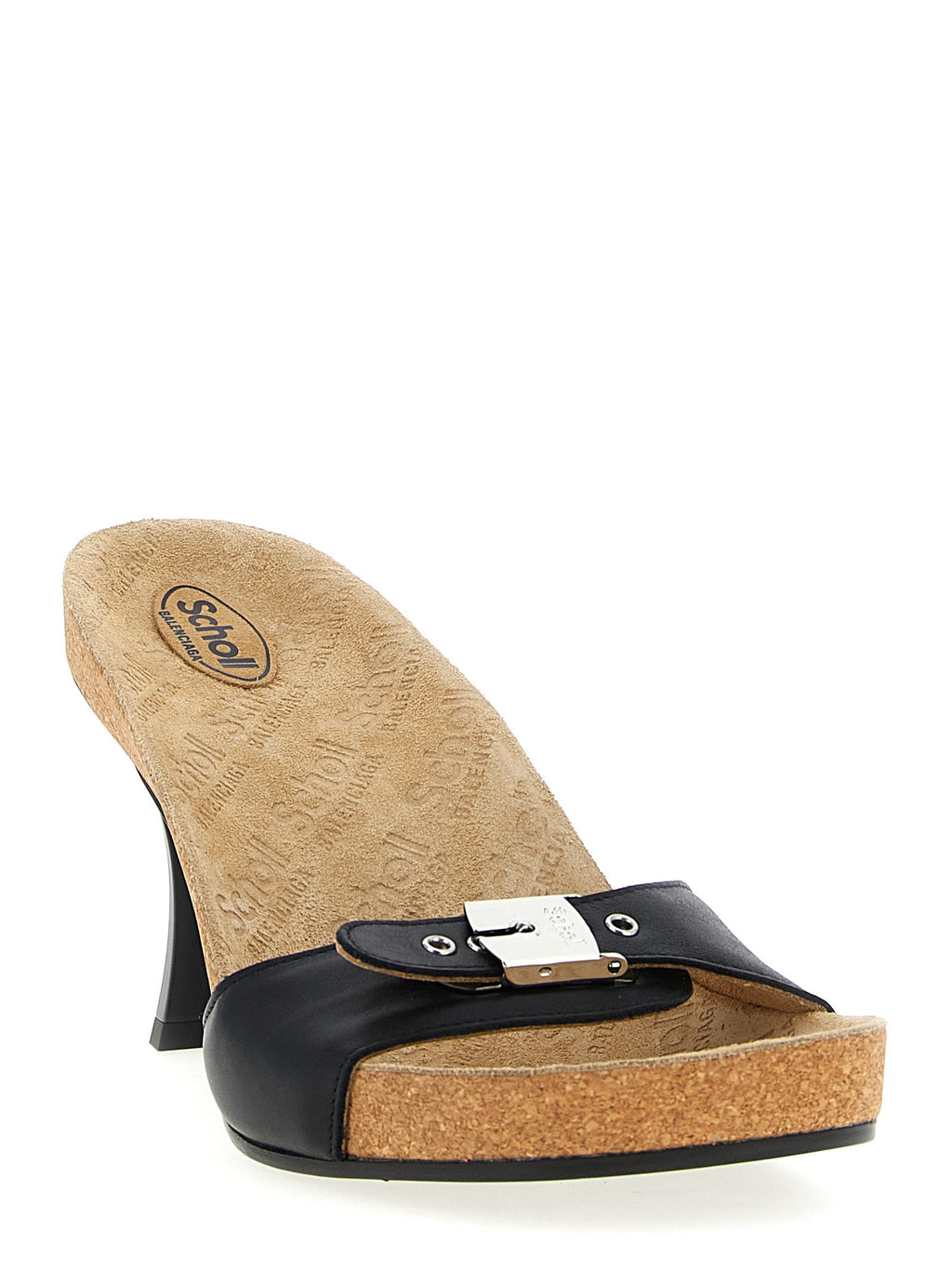 Balenciaga Black Calfskin Stiletto Heel Sandals