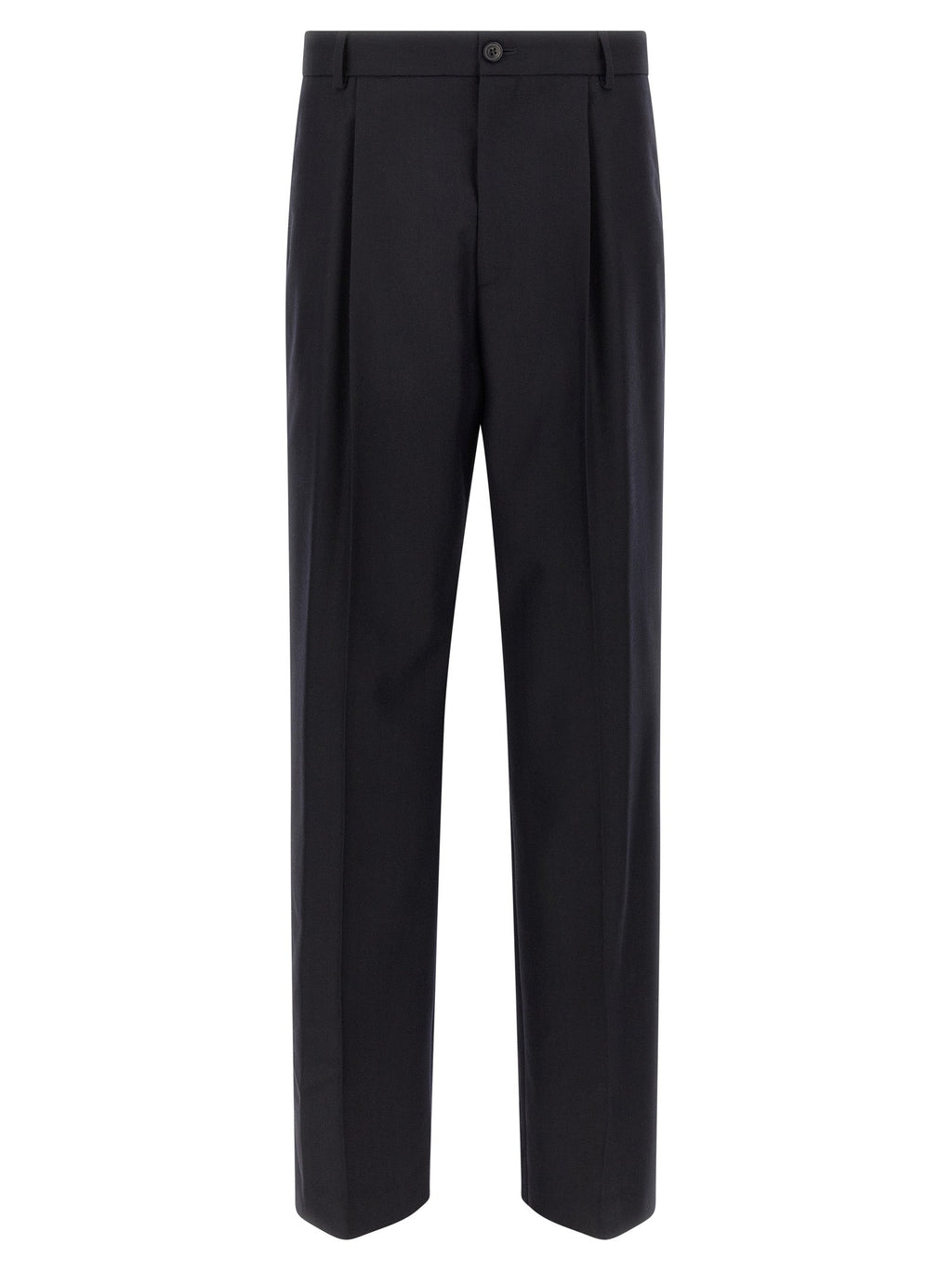 Dries Van Noten Blue Wool Dress Pants