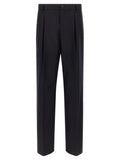 Dries Van Noten Blue Wool Dress Pants