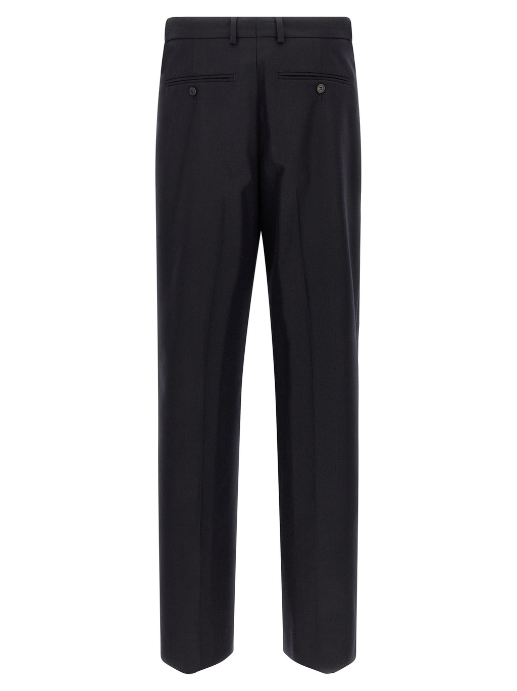 Dries Van Noten Blue Wool Dress Pants