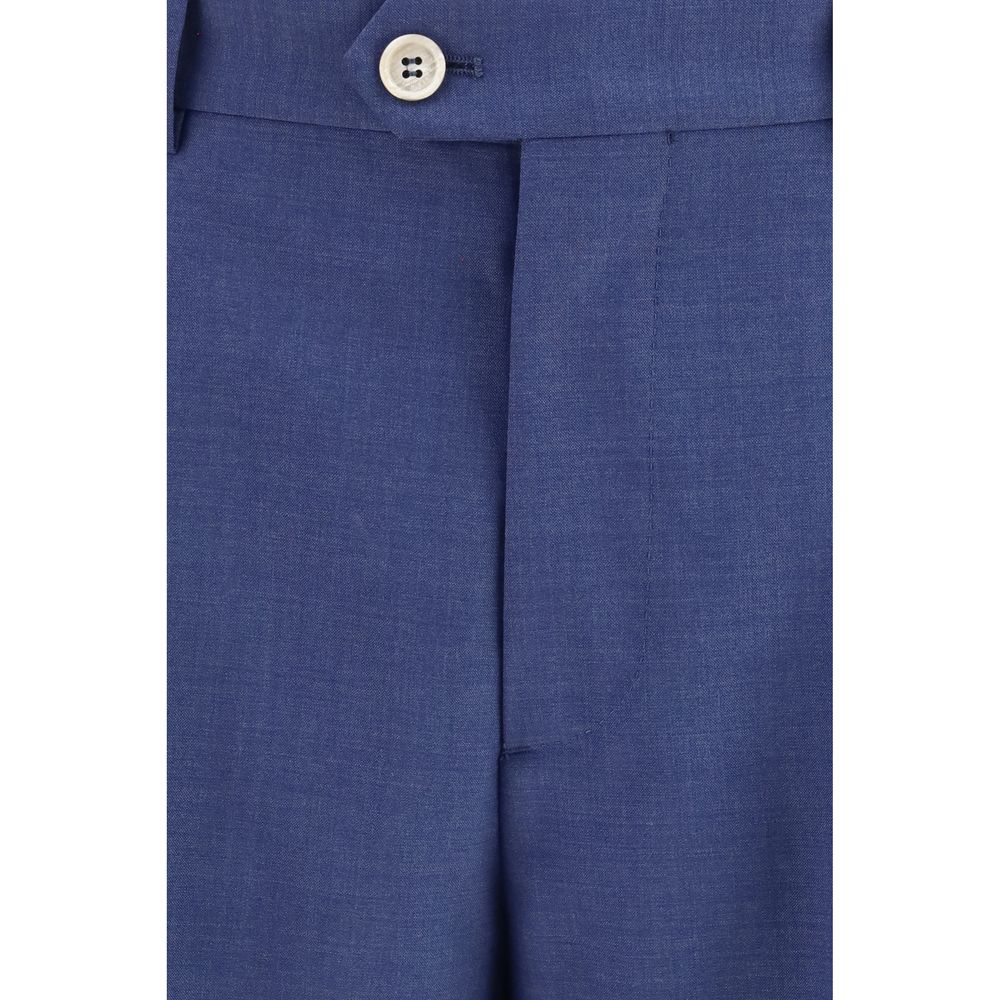 Brunello Cucinelli Blue Wool Oves Aries Two-Piece Suit