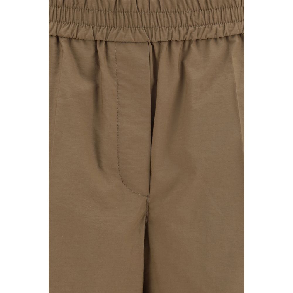 Brunello Cucinelli Brown Cotton Casual Pants
