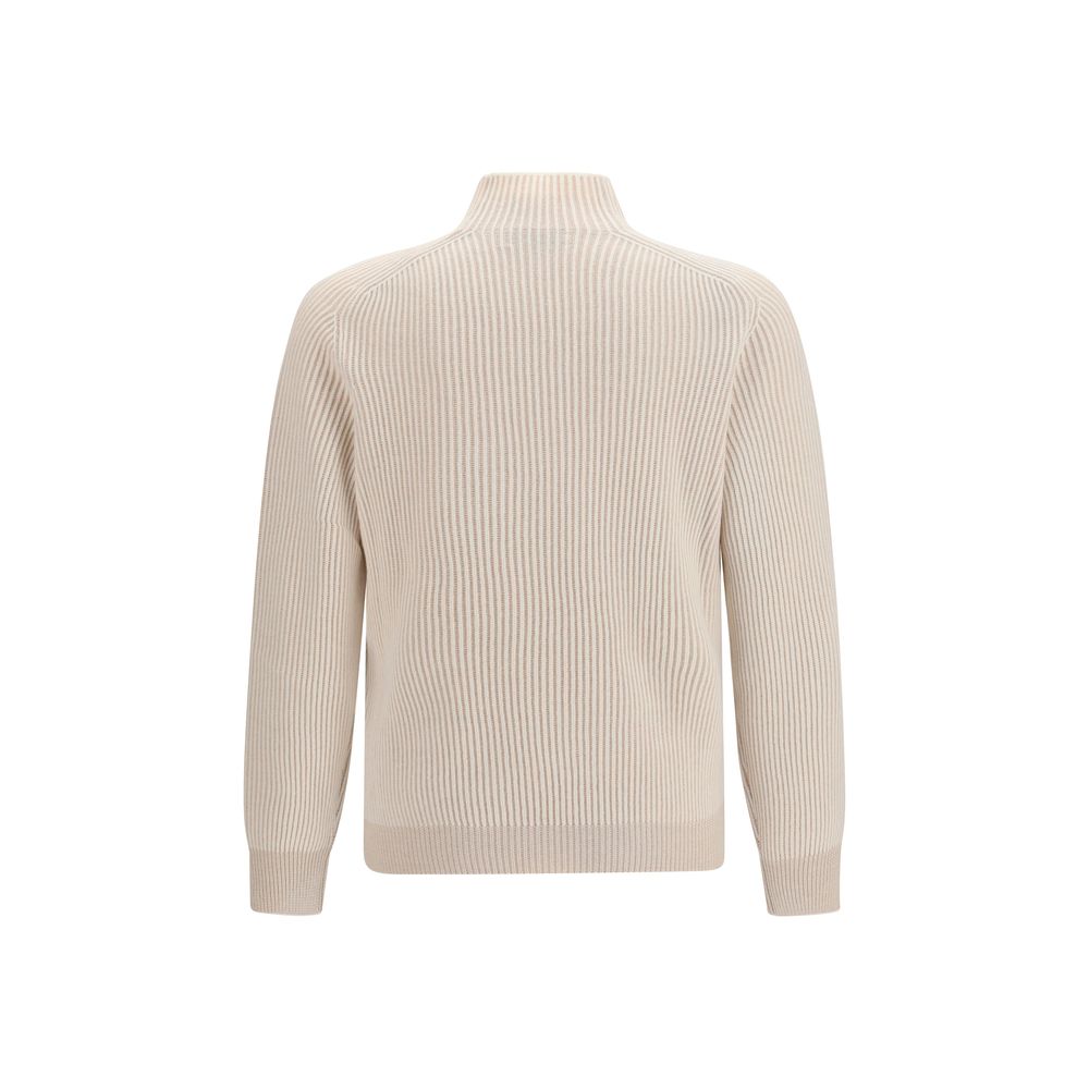 Brunello Cucinelli Beige Cashmere Turtleneck