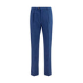 Brunello Cucinelli Blue Cotton Chino Pants