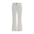 Brunello Cucinelli White Cotton Flared Pants