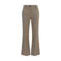 Brunello Cucinelli Brown Cotton Flared Pants