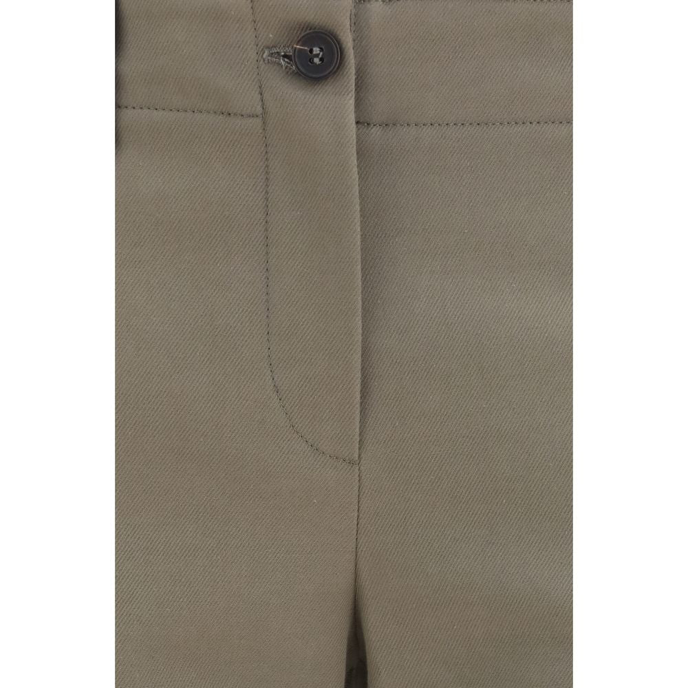Brunello Cucinelli Brown Cotton Flared Pants