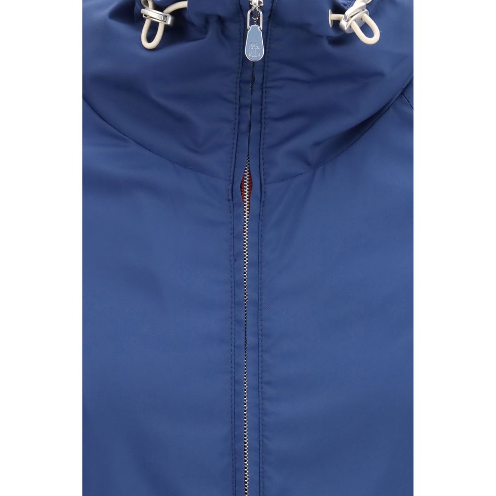 Brunello Cucinelli Blue Polyester Shell Jacket