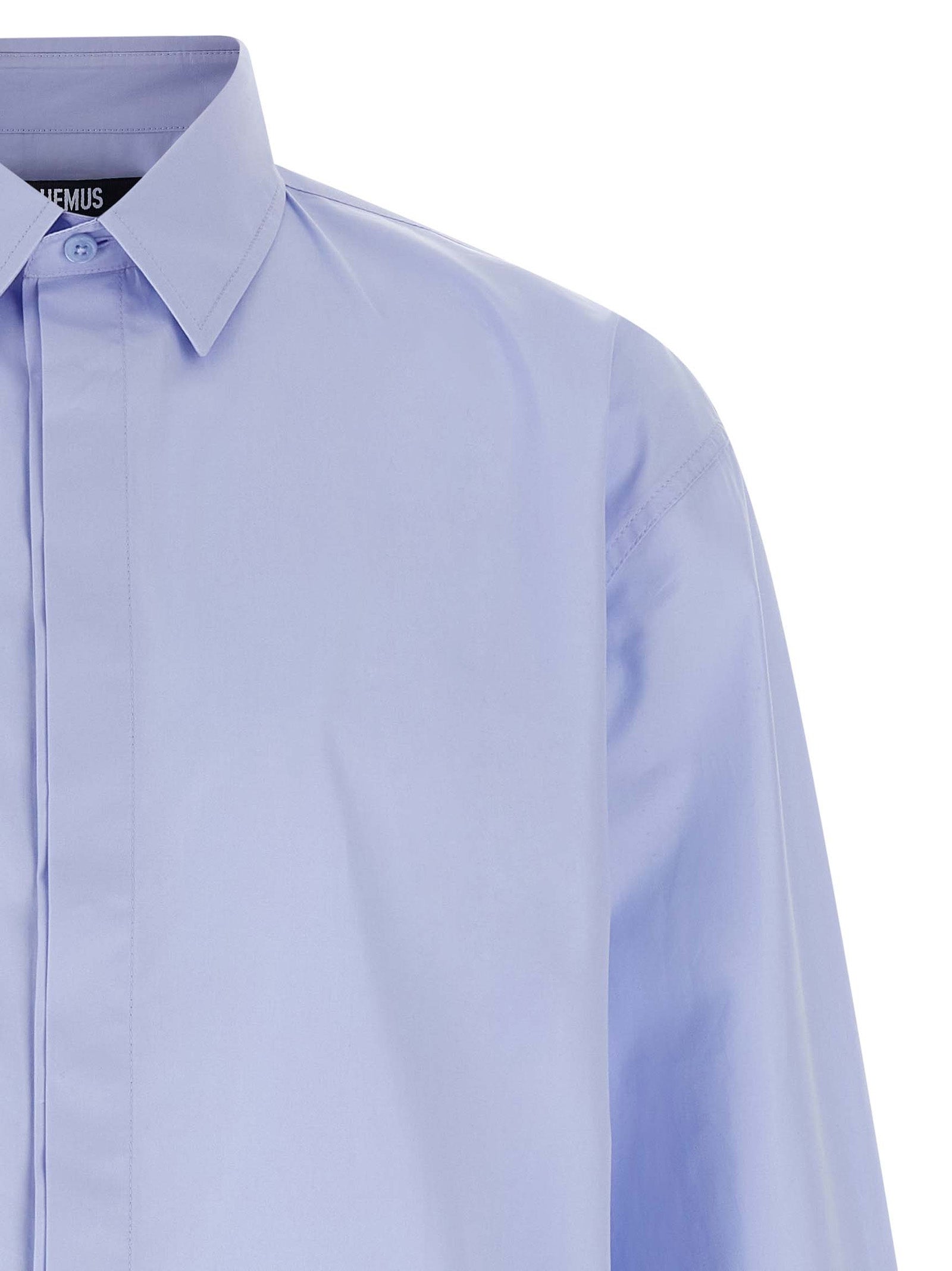 Jacquemus Blue Cotton Blouse