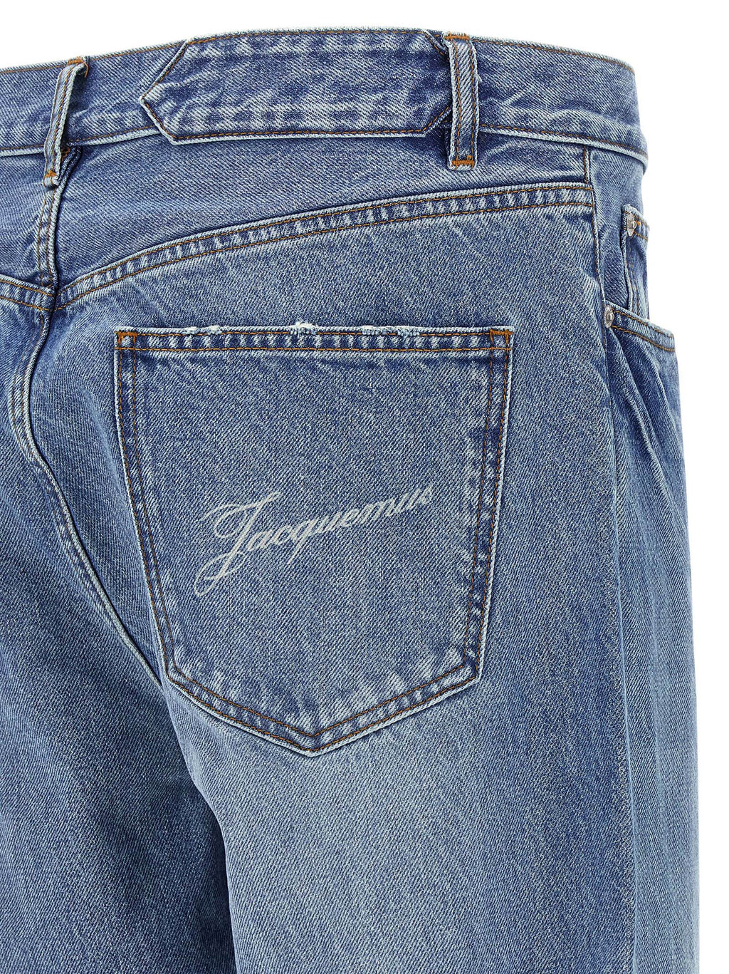 Jacquemus Blue Cotton Straight-Leg Jeans