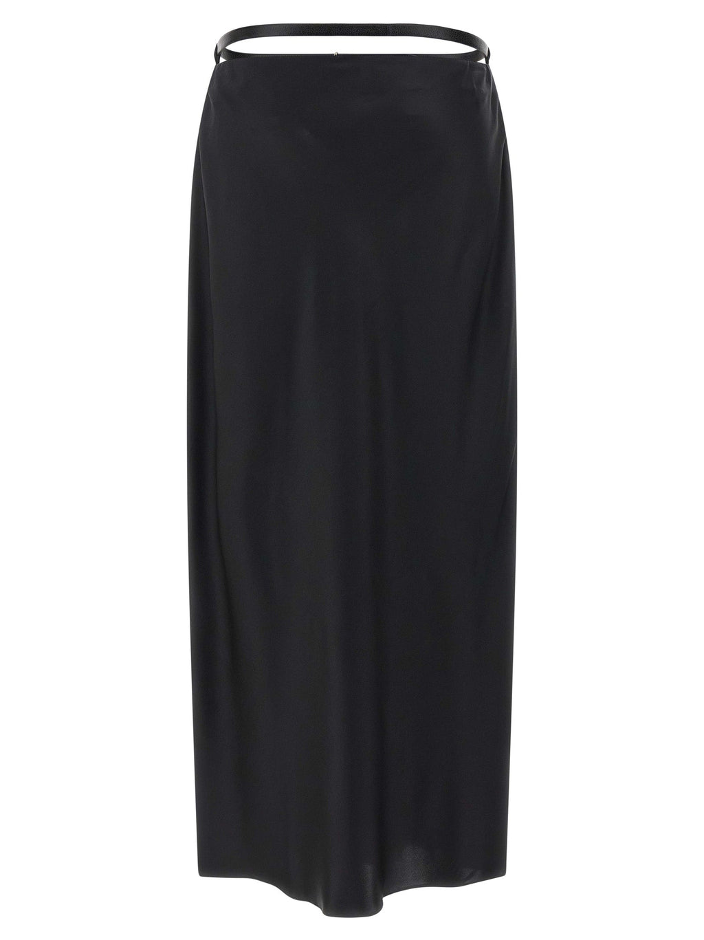 Tom Ford Black Silk Midi Skirt