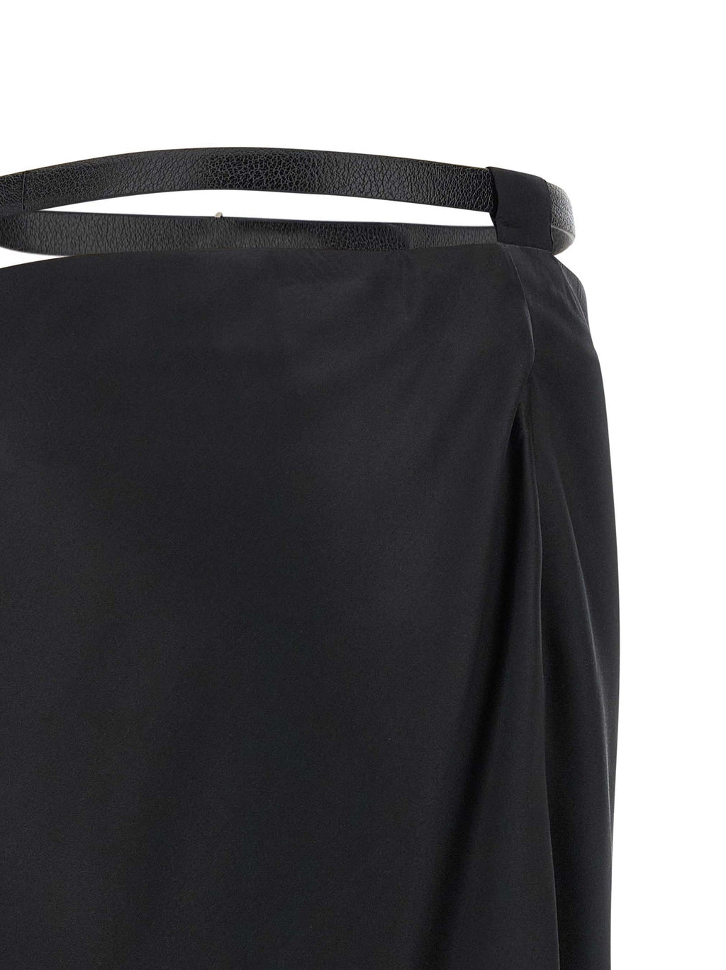 Tom Ford Black Silk Midi Skirt