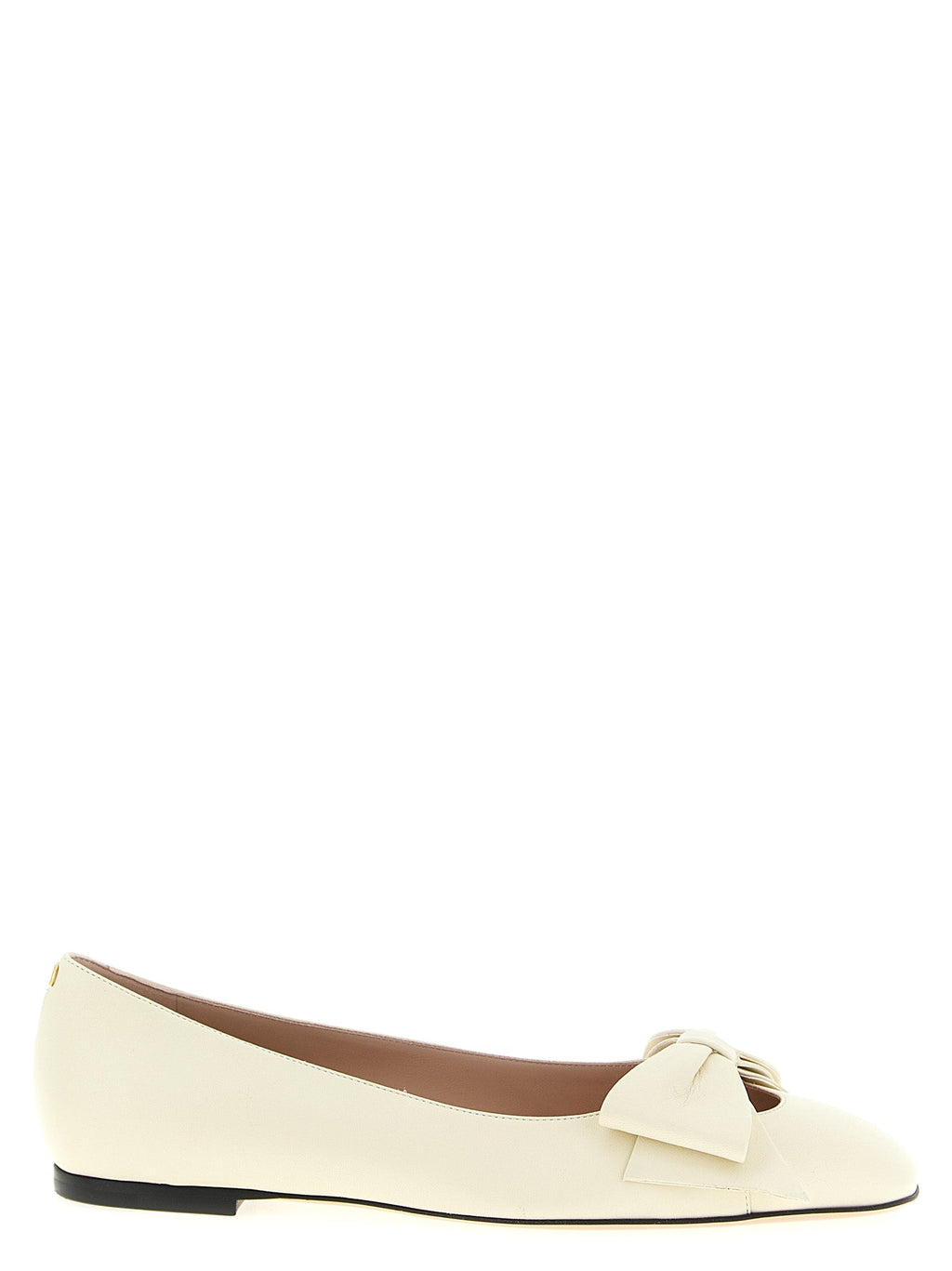 Valentino Garavani White Leather Ballet Flats