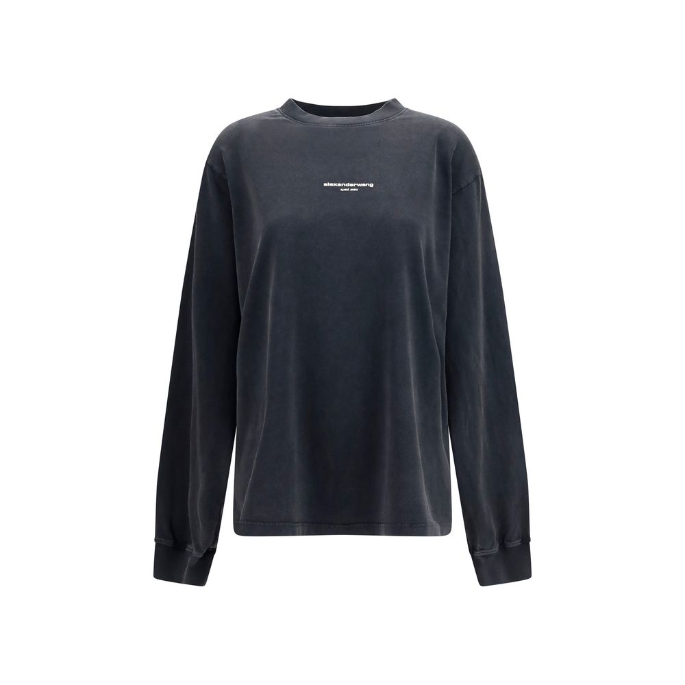 Alexander Wang Black Cotton Sweatshirt