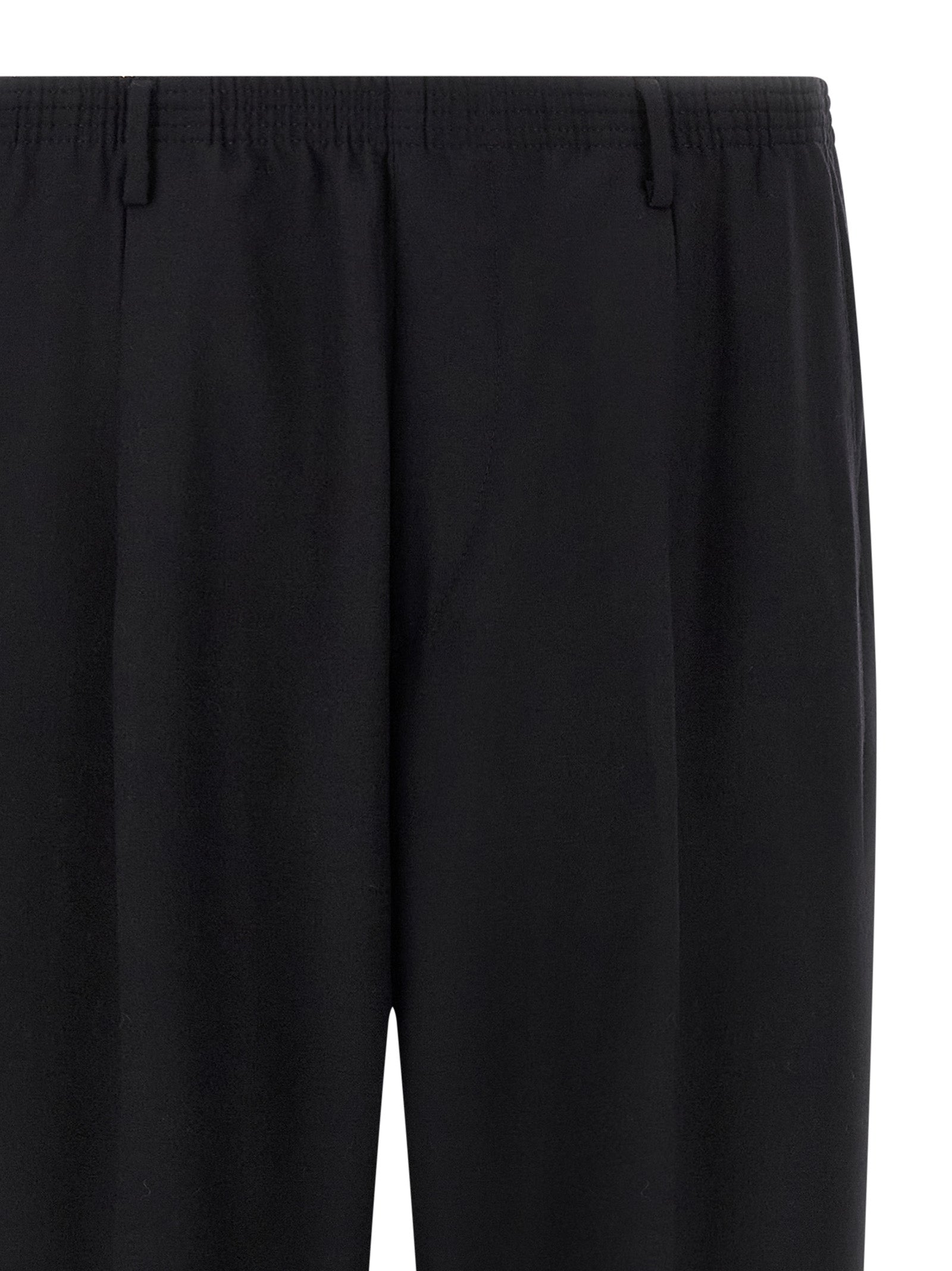CELLAR DOOR Black Wool Casual Pants