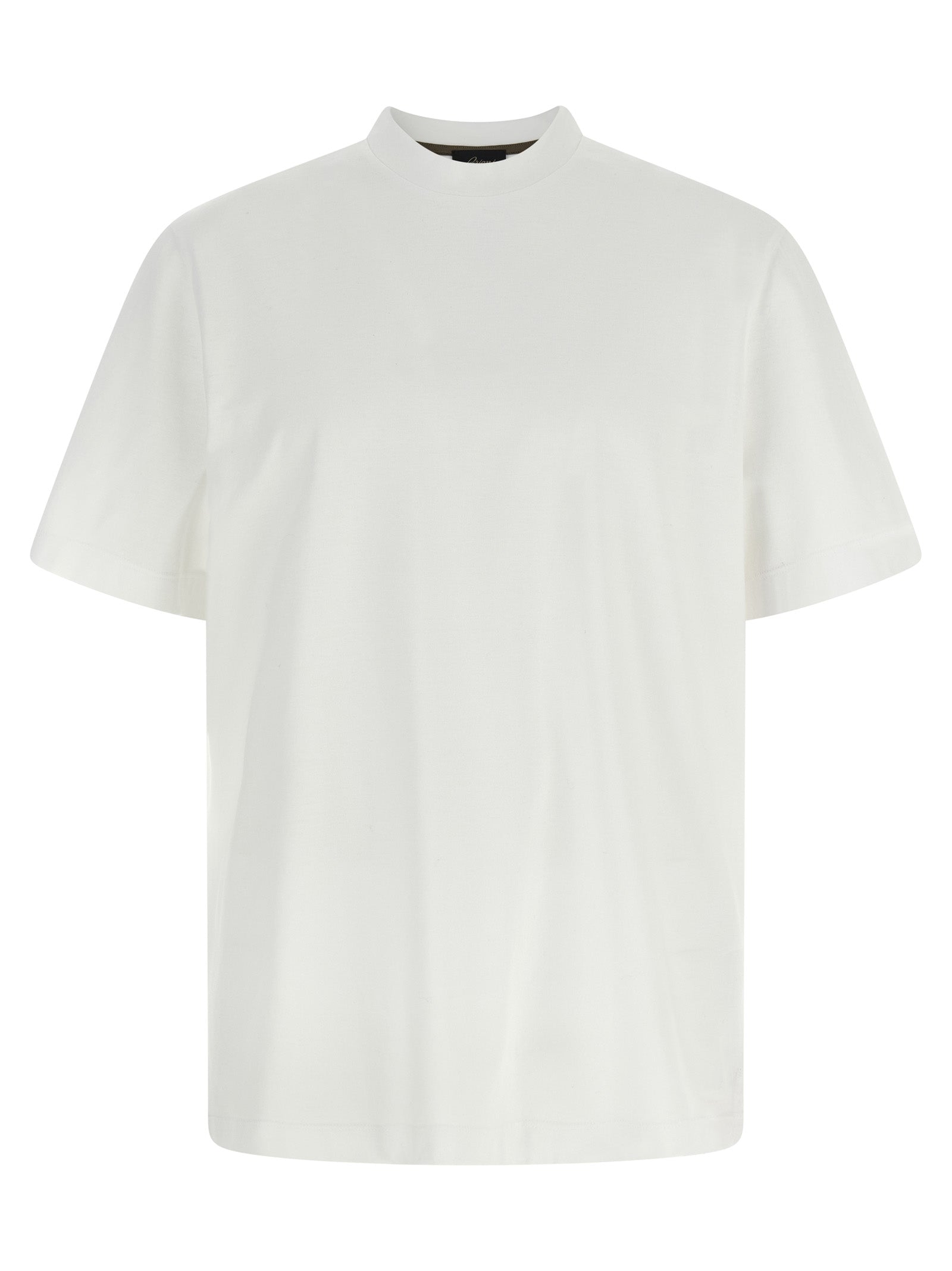 Brioni White Cotton T-Shirt