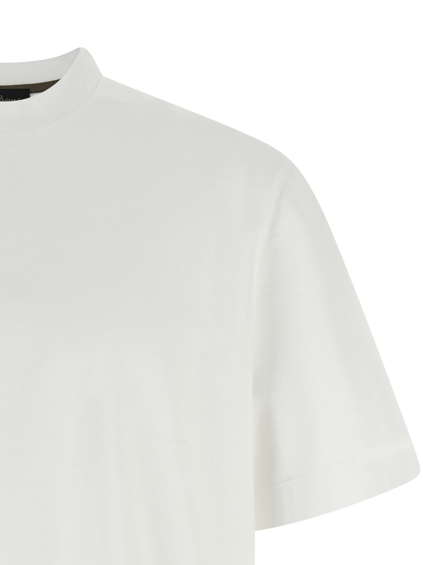 Brioni White Cotton T-Shirt