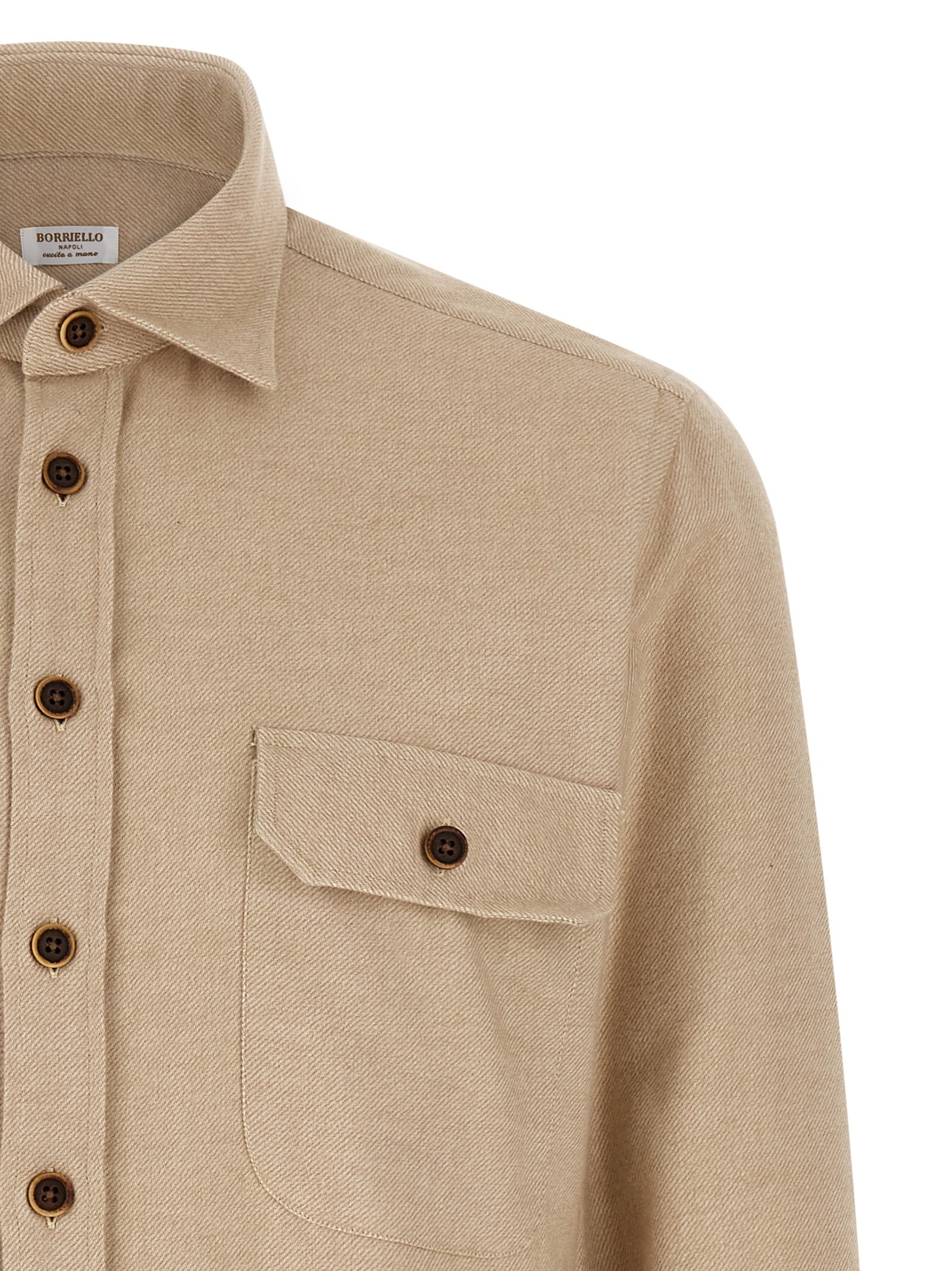 BORRIELLO Beige Cotton Blouse