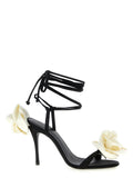 Magda Butrym Bicolor Viscose Stiletto Heel Sandals