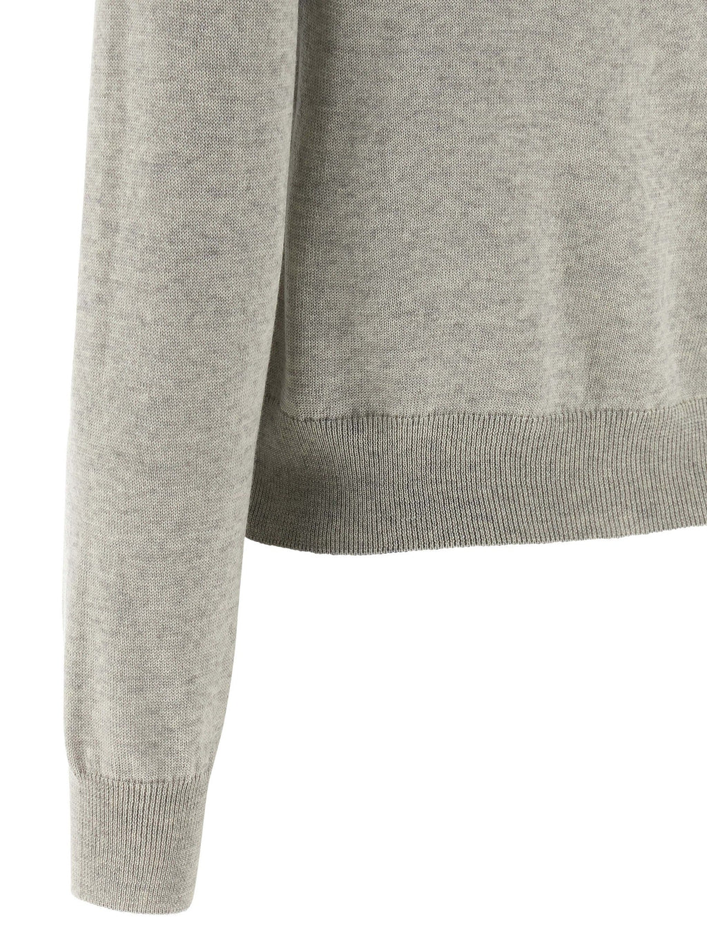 Maison Kitsuné Gray Virgin Wool Cardigan