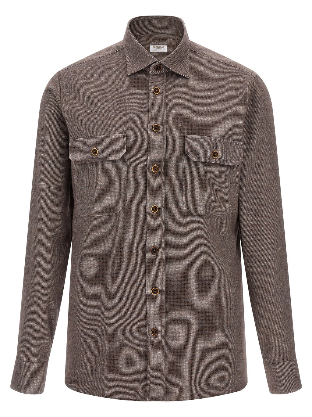 BORRIELLO Brown Cotton Blouse