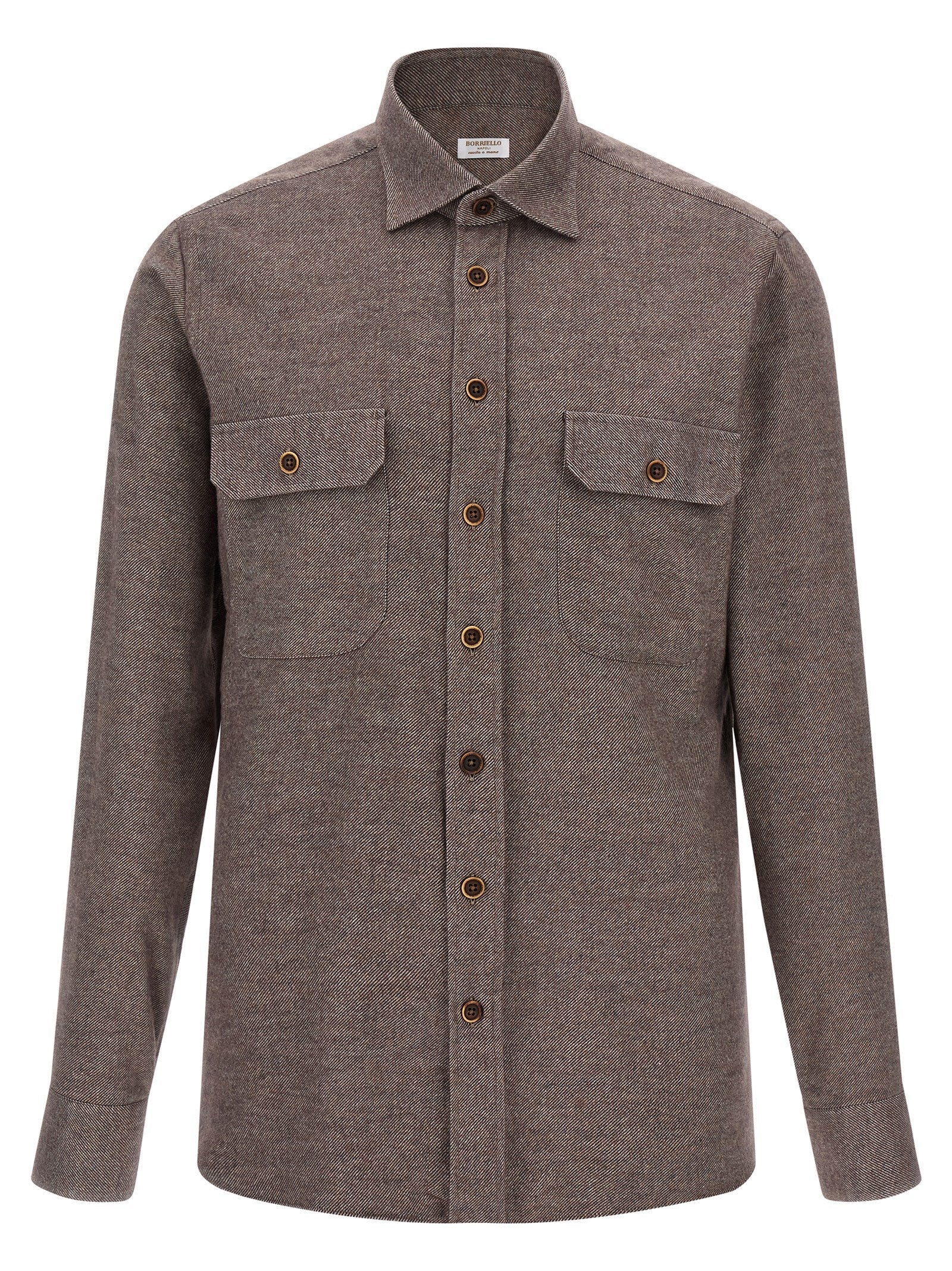 BORRIELLO Brown Cotton Blouse