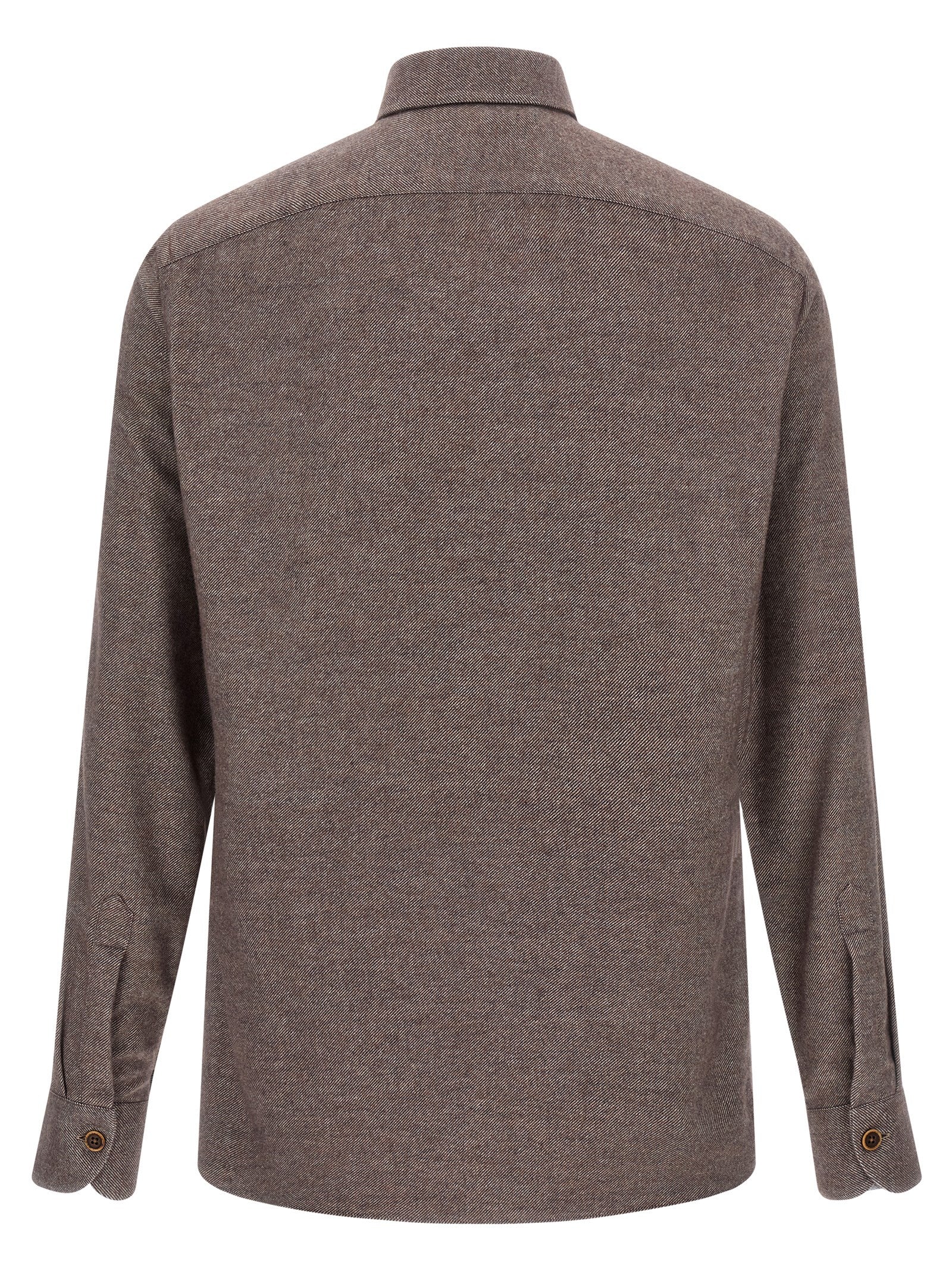 BORRIELLO Brown Cotton Blouse